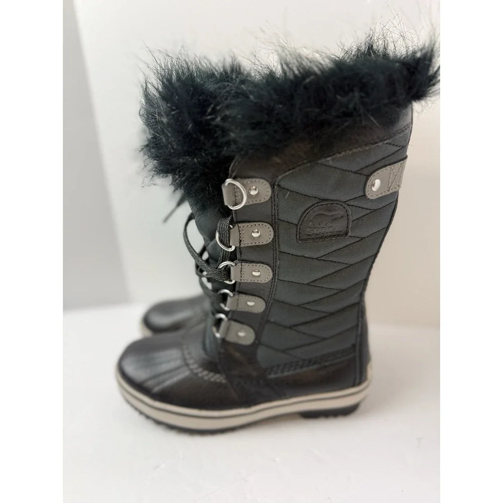 Sorel Kids Tofino II WaterProof Boots Sz‎ 2 Youth Insulated Leather Shoes